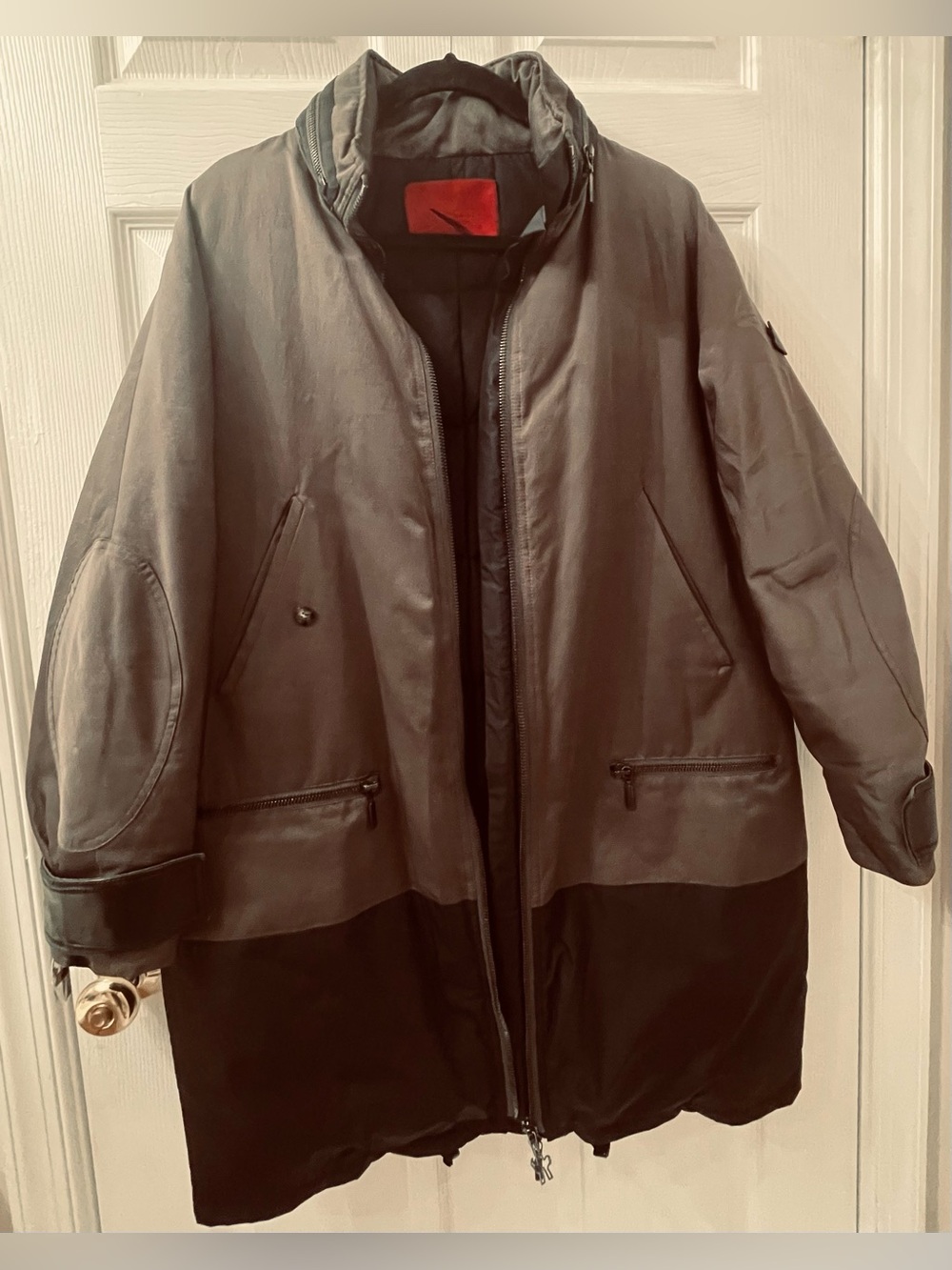 Moncler Gamme Rouge Puffer Coat -  Olive Black - Long Jacket - XS